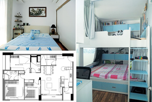 THIẾT KẾ 130M2 CHO GIA ĐÌNH 3 THẾ HỆ